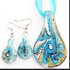 Wholesale Murano Glass Pendant Earrings Set