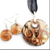 Wholesale Lampwork Glass Necklace and Earrings Set