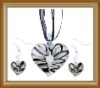 Wholesale fashion glass jewelry set