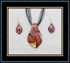 Wholesale hottest design morano glass jewelry set