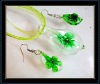 Wholesale hottest inner flower murano glass jewelry set