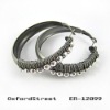2011 fashion plate ox silver drop earring
