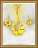 Wholesale fashion glass jewelry set