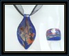 Wholesale hottest design glass jewelry set