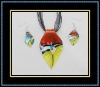 Wholesale hottest design morano glass jewelry set