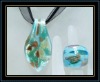 Wholesale hottest design glass jewelry set