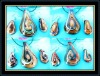 Wholesale hottest murano necklace and earrings set