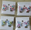 Wholesale 2011fashion boeknot earrings/promotion acrylic earrings