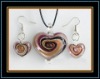 Wholesale hottest murano necklace and earrings set