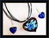 Wholesale hottest murano necklace and earrings set
