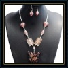 Wholesale beautiful murano glass jewelry set