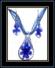hottest murano necklace and earrings set