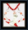 hottest murano necklace and earrings set