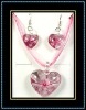 hottest murano necklace and earrings set