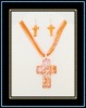 cross shape murano glass jewelry set