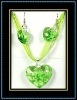 hottest murano necklace and earrings set