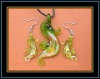 hottest murano necklace and earrings set