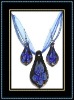 Wholesale hottest murano necklace and earrings set