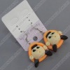 clay earring, round, fashion earring,