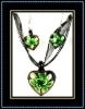 Wholesale inner flower murano glass jewelry set