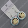 clay earring, round, fashion earring,