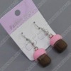 clay earring, round, fashion earring,