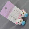 clay earring, round, fashion earring,