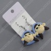 clay earring, round, fashion earring,