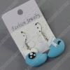 clay earring, round, fashion earring,