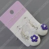 clay earring, round, fashion earring,