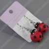clay earring, round, fashion earring,