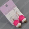 clay earring, round, fashion earring,