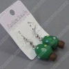 clay earring, round, fashion earring,