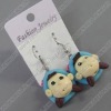 clay earring, round, fashion earring,