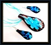 hottest murano necklace and earrings set