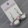 clay earring, round, fashion earring,