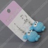 clay earring, round, fashion earring,