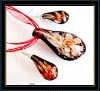 hottest murano necklace and earrings set