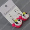 clay earring, round, fashion earring,