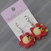 clay earring, round, fashion earring,