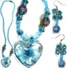 murano glass jewelry set