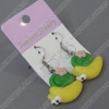 clay earring, round, fashion earring,