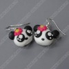 clay earring, round, fashion earring,