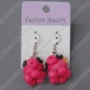 clay earring, round, fashion earring,