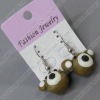 clay earring, round, fashion earring,