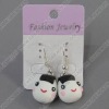 clay earring, round, fashion earring,