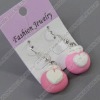 clay earring, round, fashion earring,