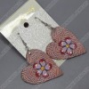 clay earring, round, fashion earring,