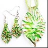 Murano Glass Pendant and Earrings Set