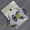 clay earring, round, fashion earring,